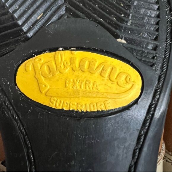 VINTAGE Fabiano Cross Country Ski Shoes Men Sz 6.5 Italy VTG Rare Patons Leather - Picture 10 of 11